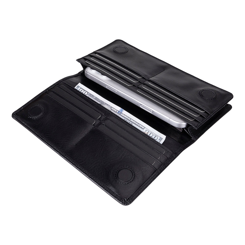 Bloominbag-Celestina Noir Hakiki Deri Telefon Bölmeli Cüzdan-2-Milagron.com