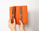 Bloominbag-Celestina Pebble Orange Hakiki Deri Telefon Bölmeli Cüzdan-3-Milagron.com