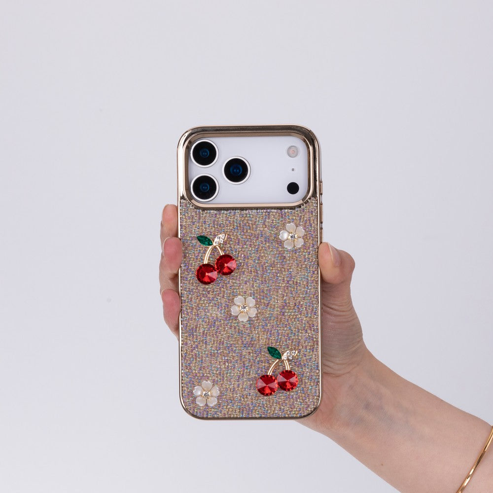 Cherry Glaze Crystal Pink Iphone 17 Pro(6.3") Kılıfı