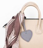 Cuore Ash Gray Hakiki Deri Çanta Charm
