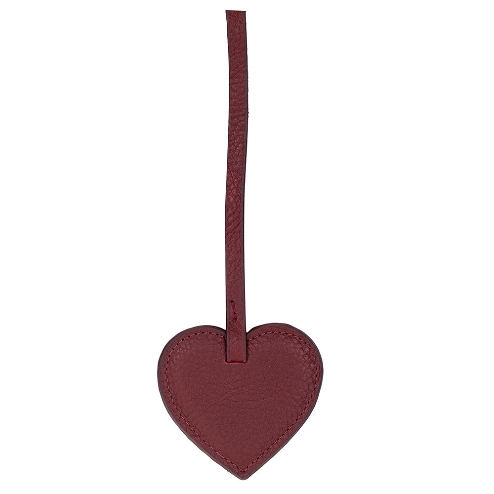 Cuore Burnt Carob Hakiki Deri Çanta Charm