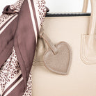 Cuore Dusty Mink Hakiki Deri Çanta Charm