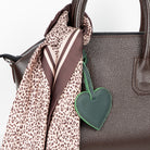 Cuore Moss Olive Hakiki Deri Çanta Charm
