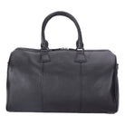 Bloominbag-Dolly Voyager Luxe Pebble Black Hakiki Deri Weekender & Duffle Seyahat çantası-4-Milagron.com