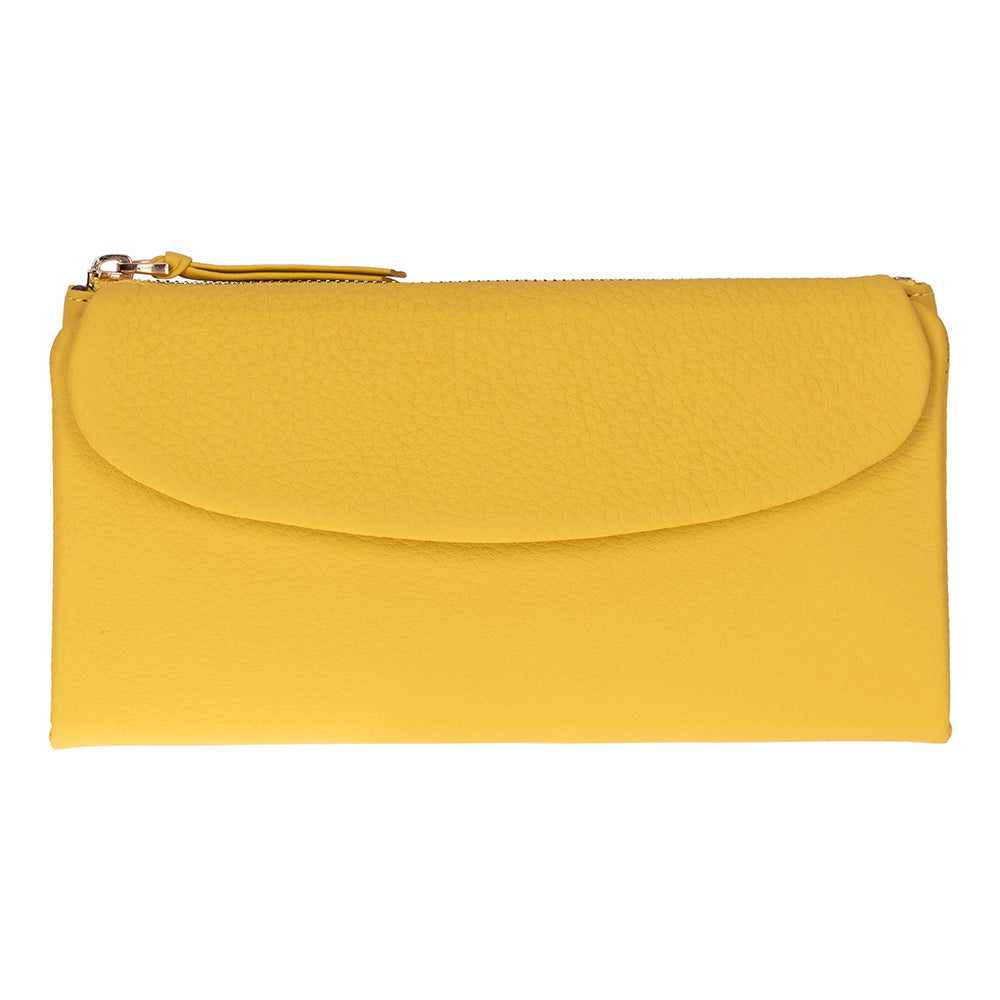 Élia Butter Yellow Large Deri Kadın Cüzdan & Clutch