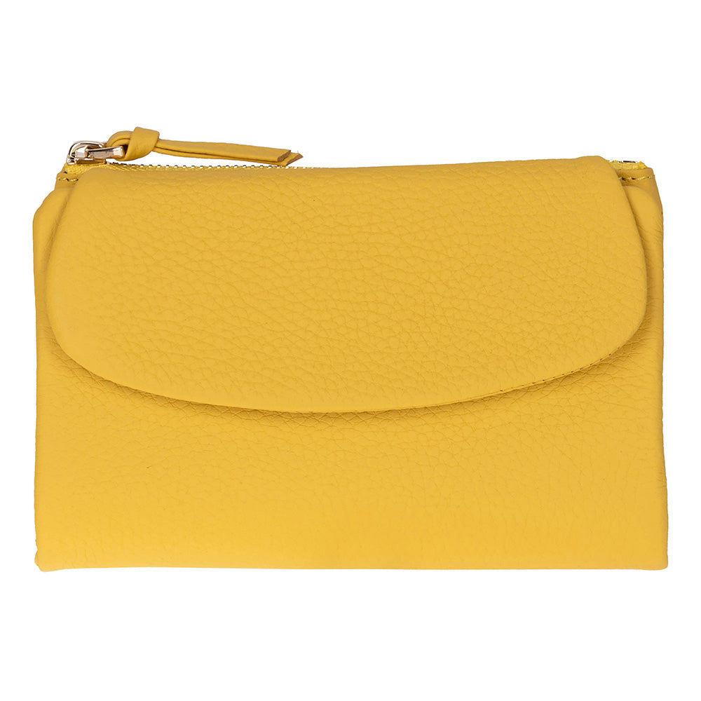 Élia Butter Yellow Medium Deri Kadın Cüzdan & Clutch