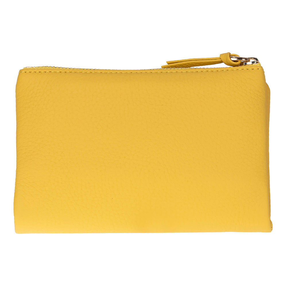 Élia Butter Yellow Medium Deri Kadın Cüzdan & Clutch