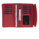 Élia Crimson Red Medium Deri Kadın Cüzdan & Clutch