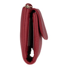 Élia Crimson Red Medium Deri Kadın Cüzdan & Clutch