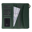Élia Emerald Jewel Large Deri Kadın Cüzdan & Clutch