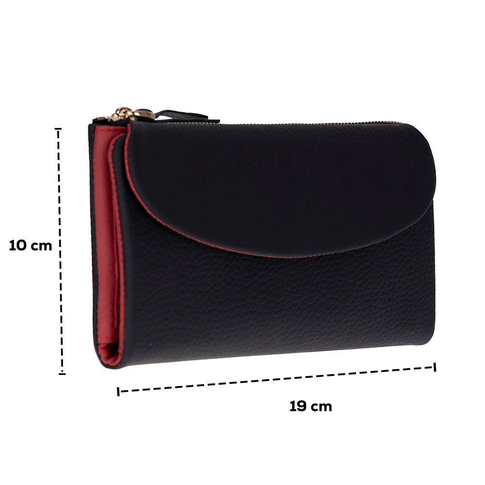 Élia Emerald Jewel Large Deri Kadın Cüzdan & Clutch
