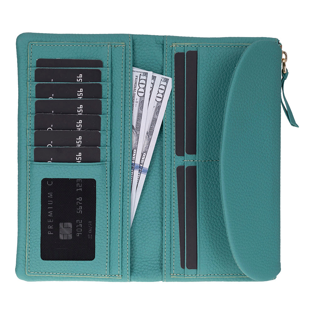 Élia Forest Pine Large Deri Kadın Cüzdan & Clutch
