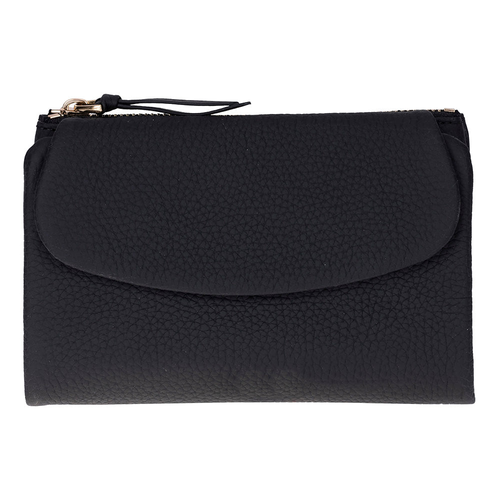 Élia Noir Black Medium Deri Kadın Cüzdan & Clutch