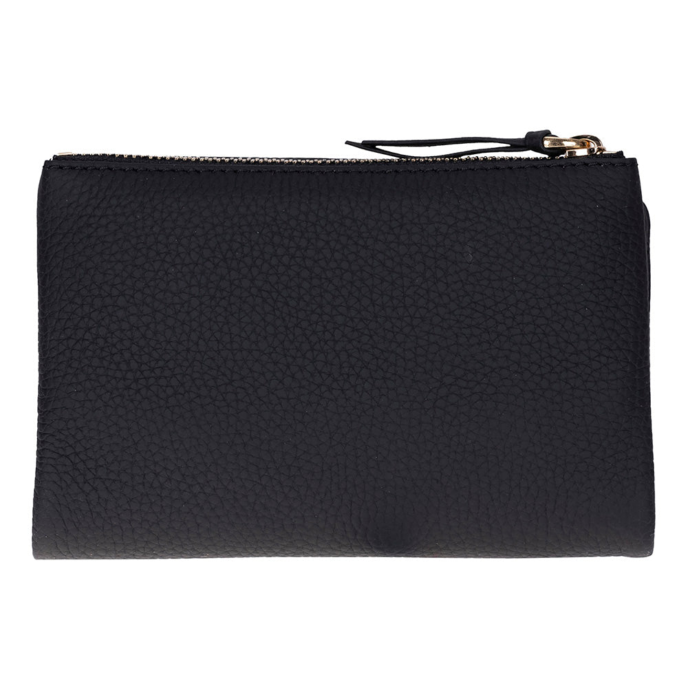Élia Noir Black Medium Deri Kadın Cüzdan & Clutch