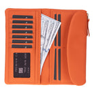 Élia Pebble Orange Large Deri Kadın Cüzdan & Clutch
