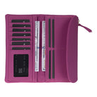 Élia Plum Violet Large Deri Kadın Cüzdan & Clutch