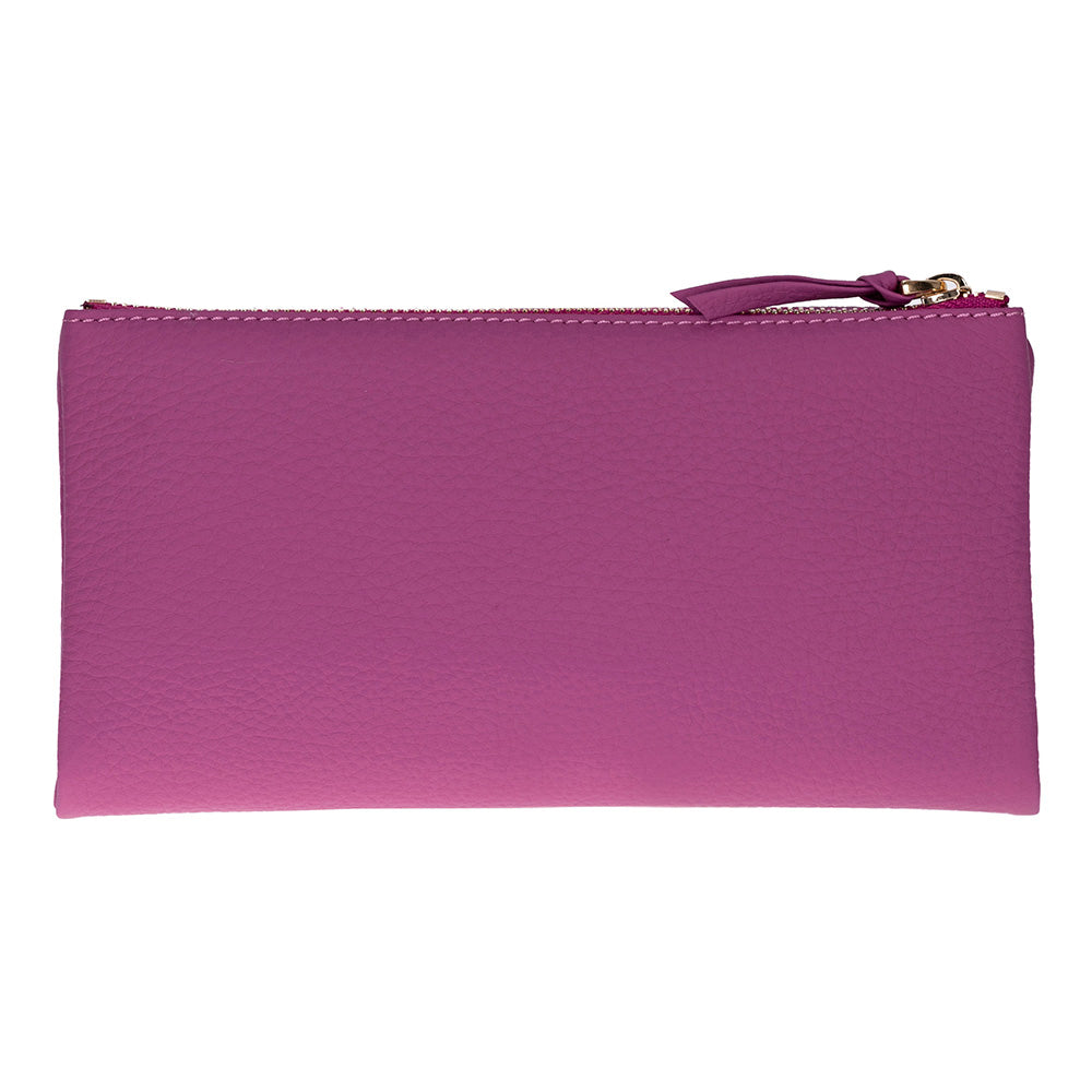 Élia Plum Violet Large Deri Kadın Cüzdan & Clutch
