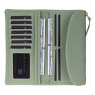 Élia Soft Matcha Large Deri Kadın Cüzdan & Clutch