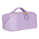 Bloominbag-Ella Lilac Dusk Bloom Deri Seyahat Ve Makyaj çantası-2-Milagron.com