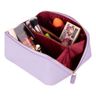Bloominbag-Ella Lilac Dusk Bloom Deri Seyahat Ve Makyaj çantası-4-Milagron.com