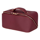 Bloominbag-Ella Terra Burgundy Bordo Deri Makyaj çantası-5-Milagron.com
