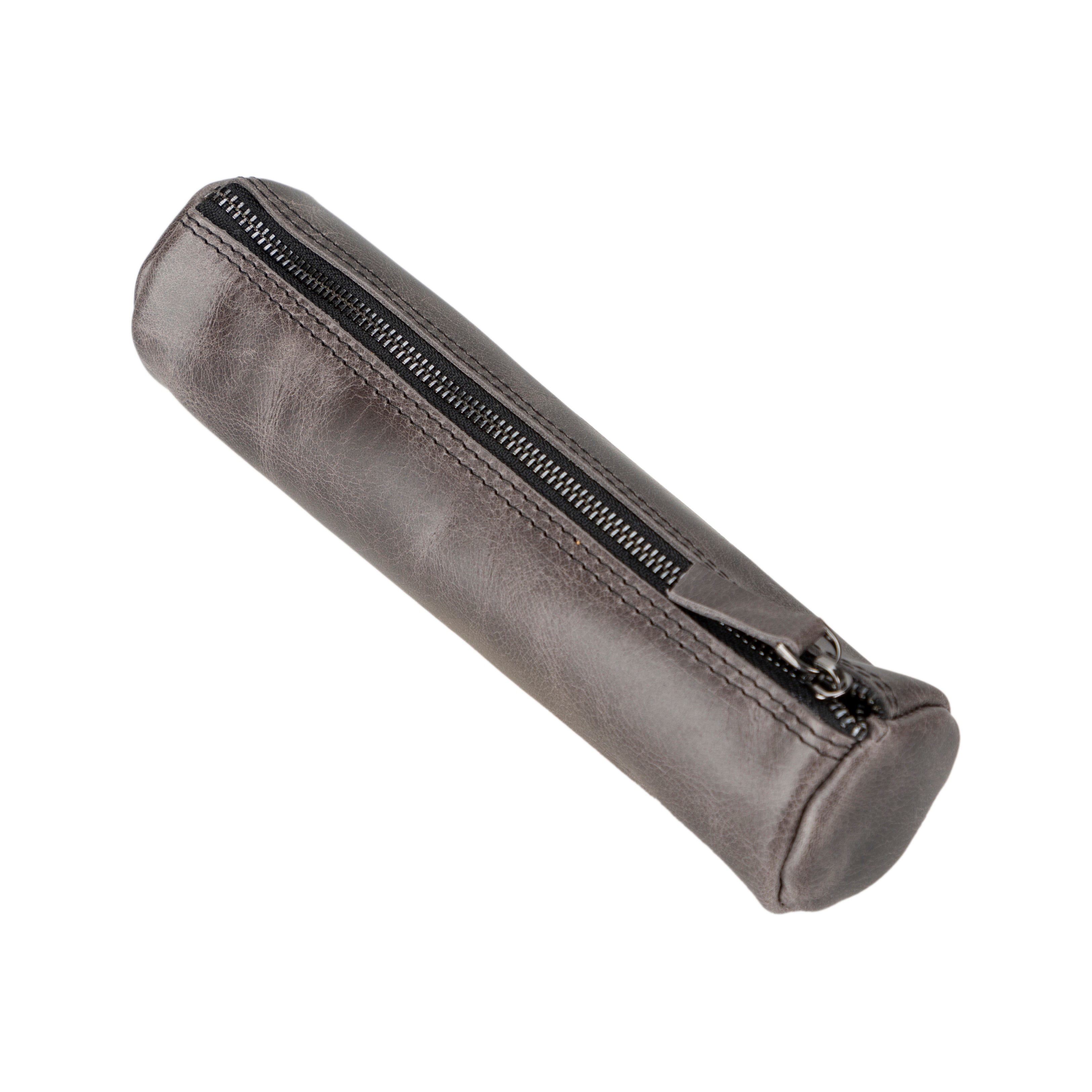 Essentia Stone Gray Hakiki Deri Kalemlik