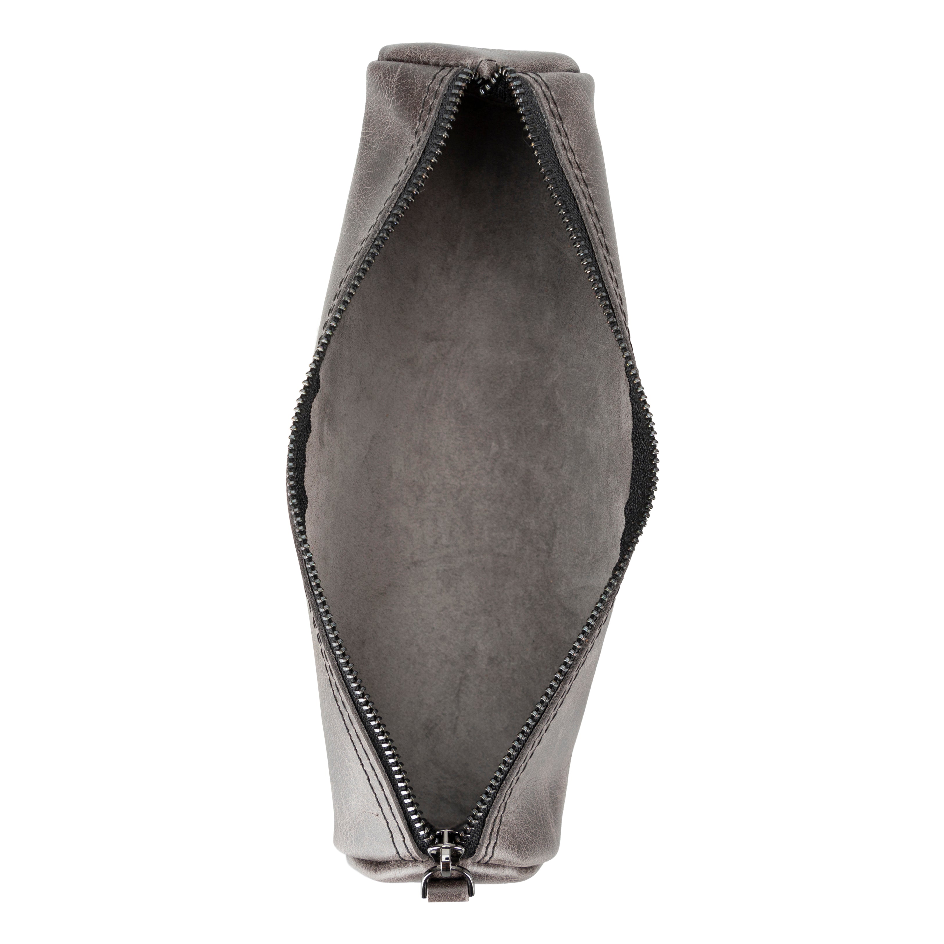 Essentia Stone Gray Hakiki Deri Kalemlik