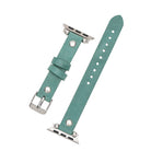 Ferro Apple Watch Leather Band With Silver Trok