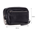 Forge Wrist Obsidian Black Luxe Hakiki Deri Unisex Kilitli Clutch