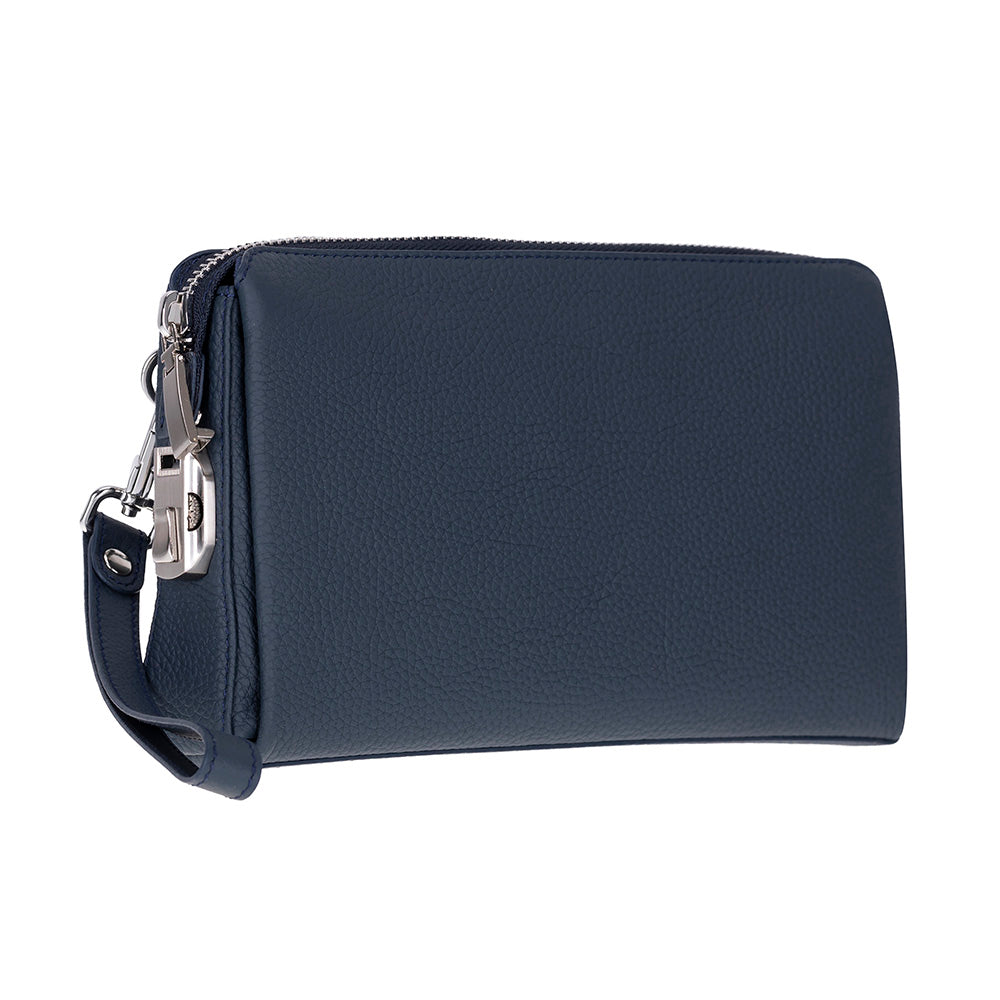 Forte Wrist Midnight Navy Unisex Kilitli Clutch Çanta