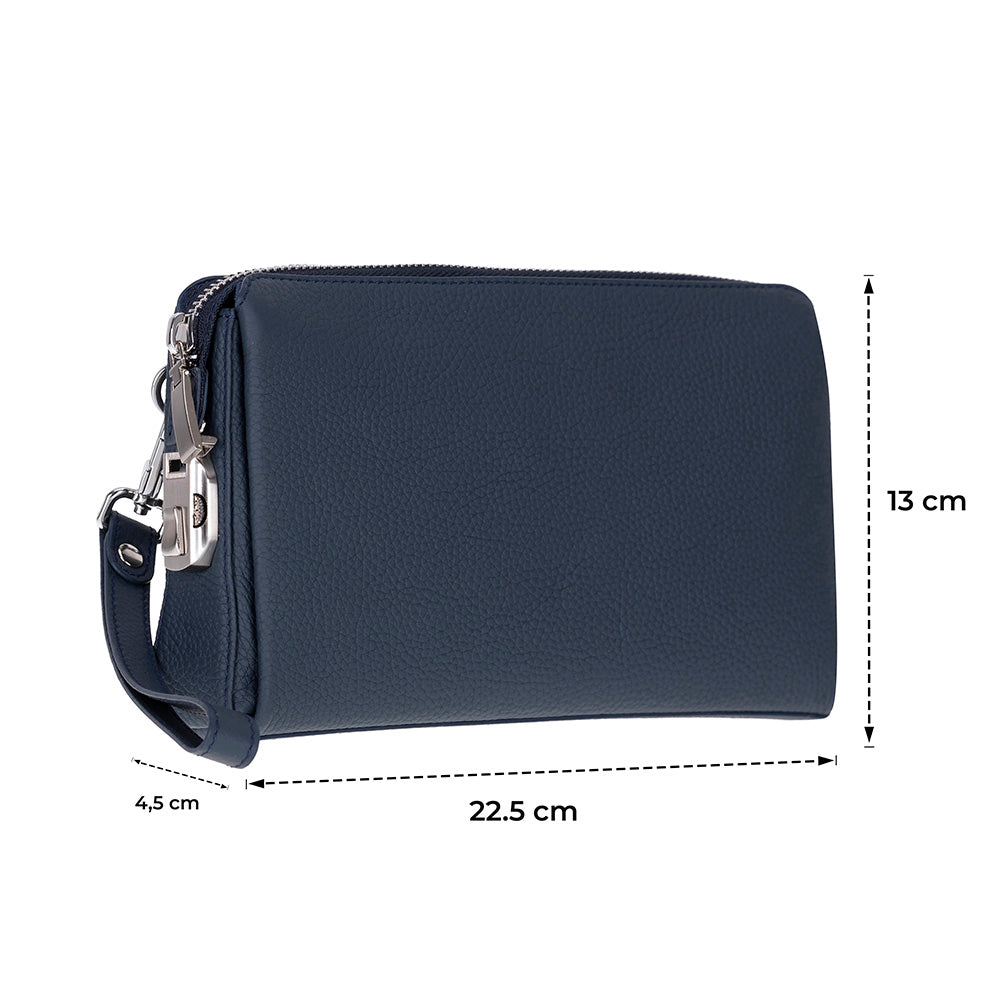 Forte Wrist Midnight Navy Unisex Kilitli Clutch Çanta