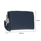 Forte Wrist Midnight Navy Unisex Kilitli Clutch Çanta