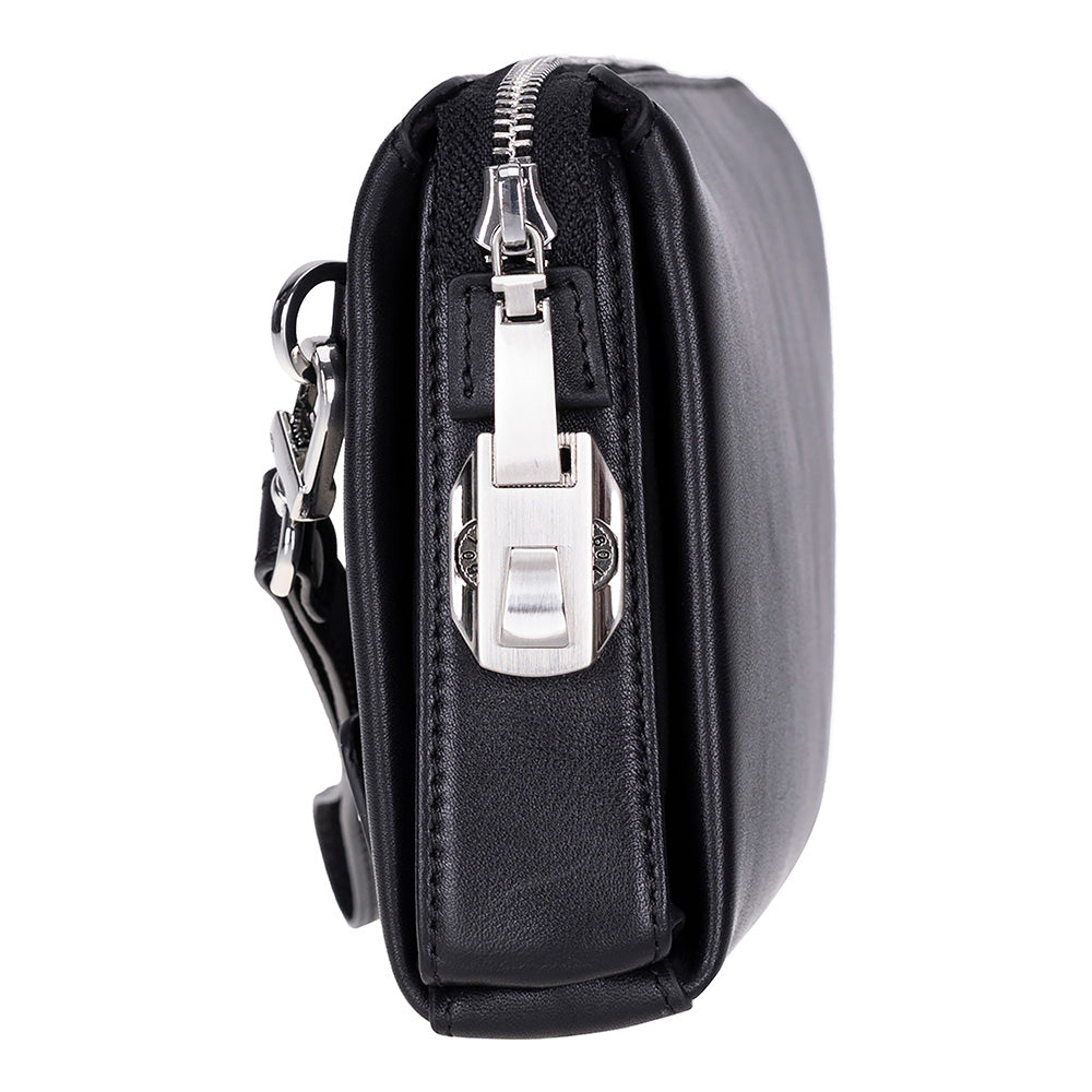 Forte Wrist Onyx Black Unisex Kilitli Clutch Çanta
