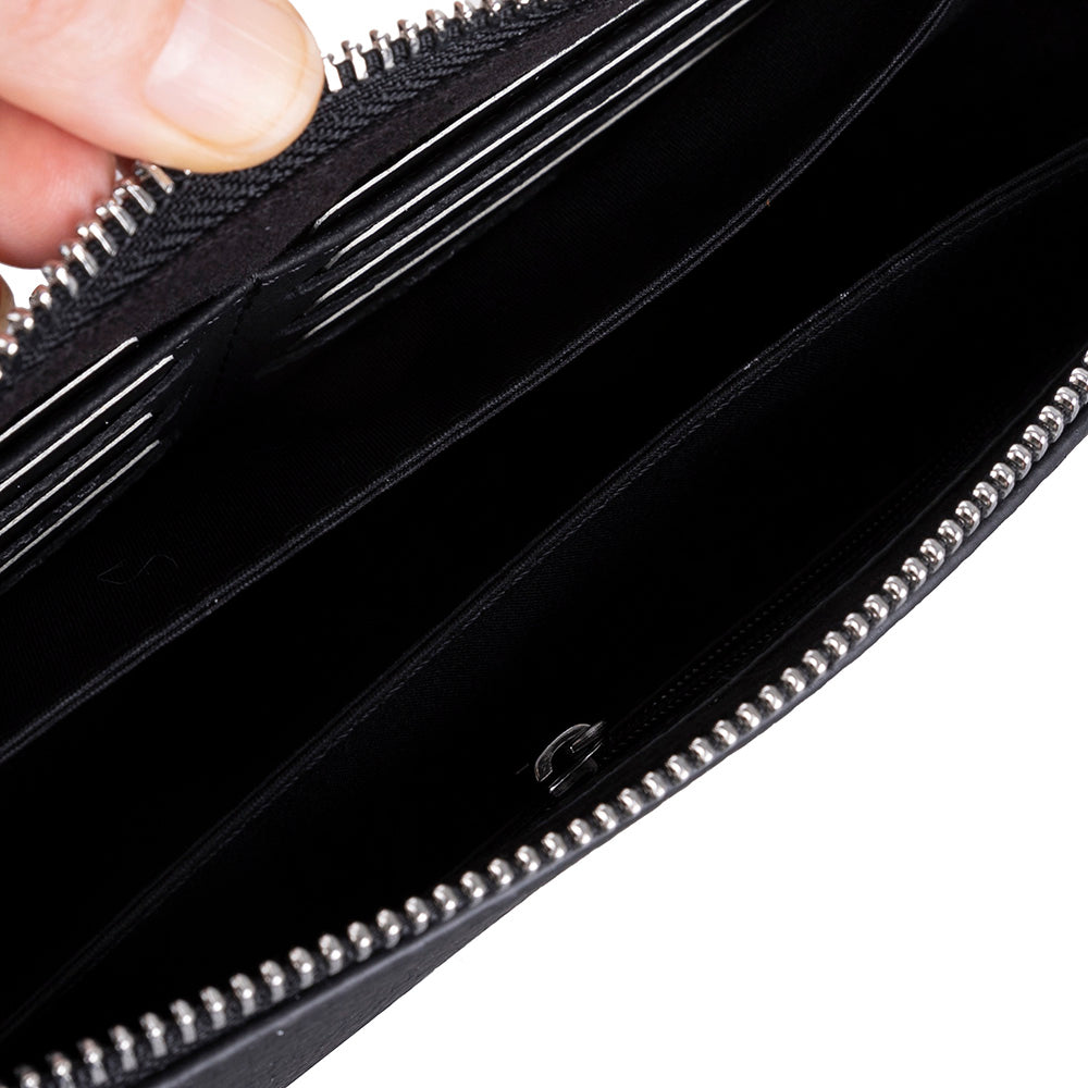 Forte Wrist Onyx Black Unisex Kilitli Clutch Çanta