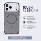 Halo Cloud Gray Magsafe Matte Iphone 17 Pro Max(6.9") Kılıfı