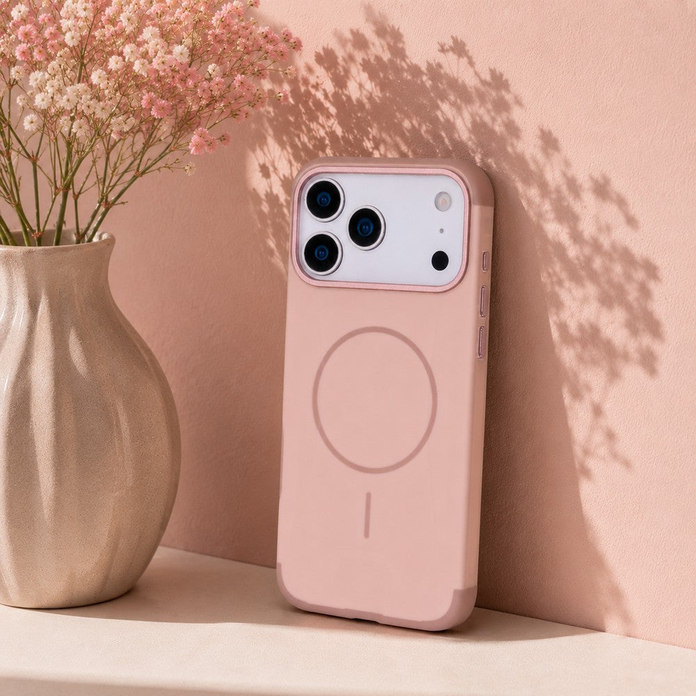 Halo Vanilla Beige Magsafe Matte Iphone 17 Pro(6.3")Kılıfı