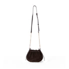 Bloominbag-Haze Soft Süet Kahverengi Büzgülü Kadın Omuz çantası – Umber Brown Drawstring Bag-3-Milagron.com