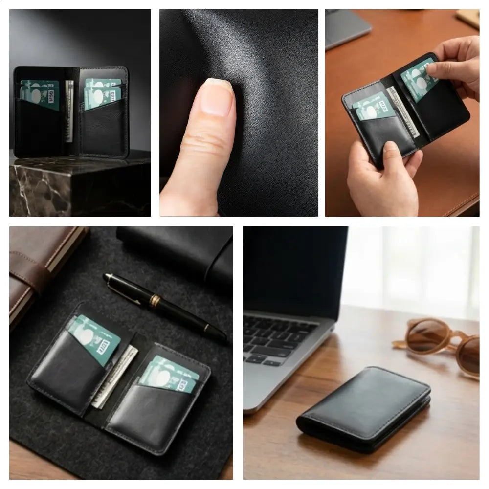 Heritage Core Noir Black Deri Erkek Cüzdanı