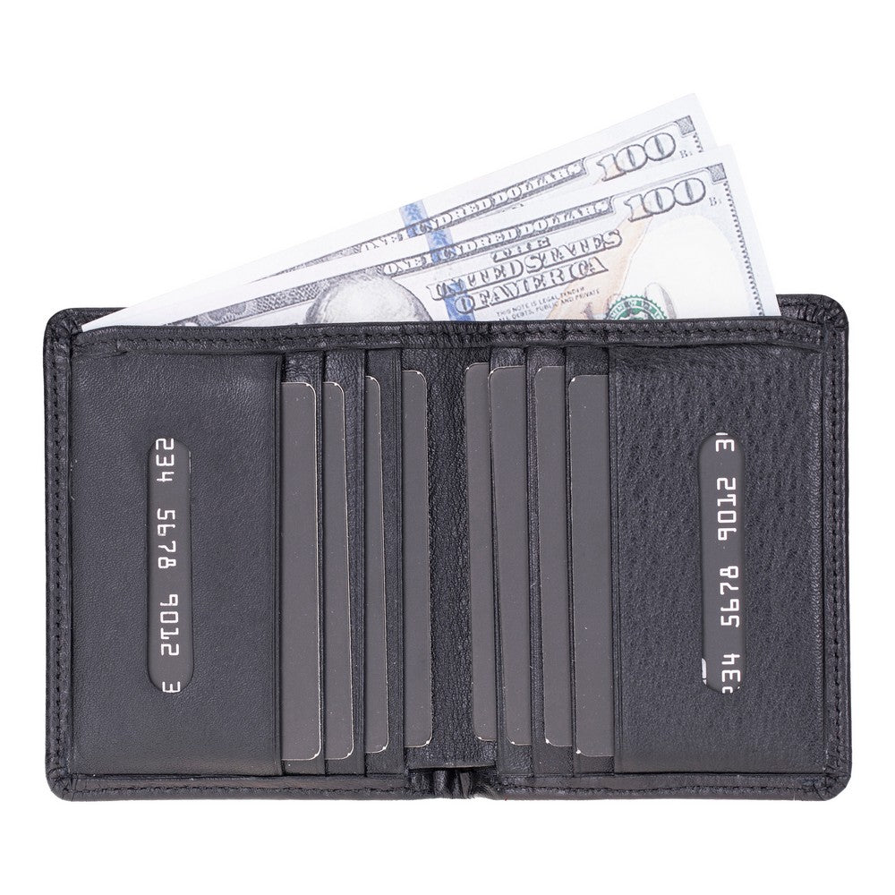 Heritage Steel Blue Gray Deri Erkek Cüzdanı
