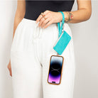 Léona Lagoon Turquoise Telefon Askısı Ve Kartlıklı Cüzdan Seti