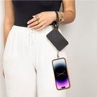 Léona Noir Black Telefon Askısı Ve Kartlıklı Cüzdan Seti