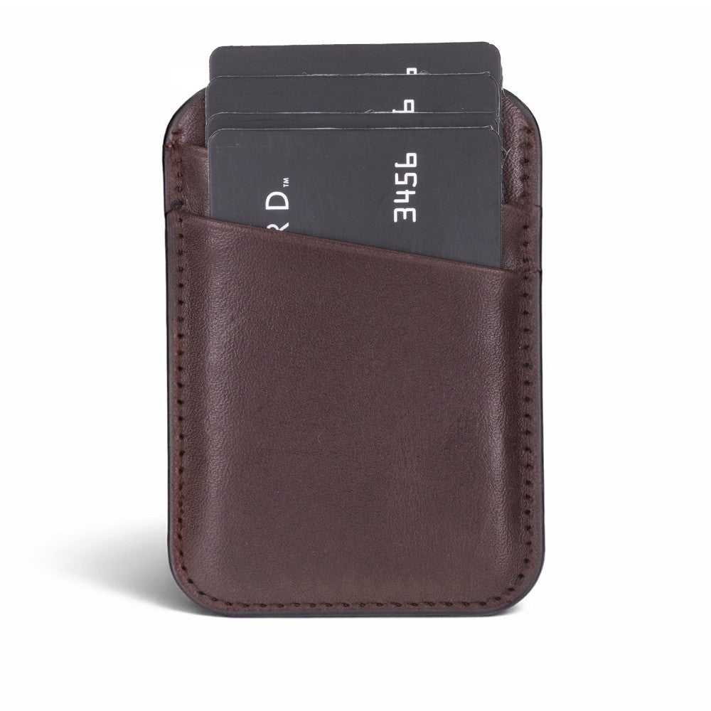 Linea Fit Cc Deep Espresso Leather Magsafe Card Holder