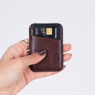 Linea Fit Cc Deep Espresso Leather Magsafe Card Holder