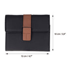 Bloominbag-Liora Color Band Deri Kadın Cüzdan – Siyah & Karamel-3-Milagron.com