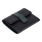 Bloominbag-Liora Color Band Deri Kadın Cüzdan – Siyah & Zümrüt Yeşili-4-Milagron.com
