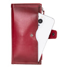 Lozan Strap Crimson Red Gerçek Deri Omuz Askılı Telefon Bölmeli Cüzdan Çanta