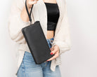 Bloominbag-Majeste Black Elegance Curated Deri Clutch Bag-2-Milagron.com