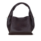 Bloominbag-Marella Soft City Espresso Brown Leather Shoulder Bag / Deri Omuz Çantası-1-Milagron.com