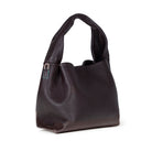 Bloominbag-Marella Soft City Espresso Brown Leather Shoulder Bag / Deri Omuz Çantası-2-Milagron.com
