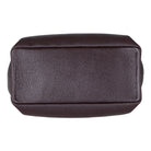 Bloominbag-Marella Soft City Espresso Brown Leather Shoulder Bag / Deri Omuz Çantası-4-Milagron.com